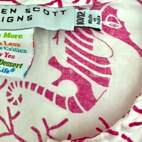 Gretchen Scott Designs Girls Cotton Tunic Dress 10/12 - Picture 2 of 6